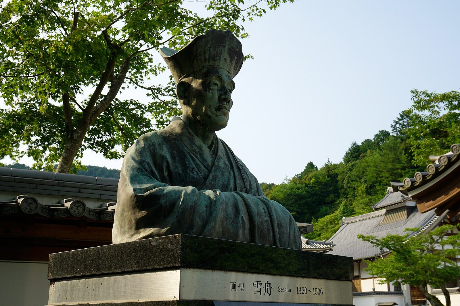 常栄寺にある雪舟の像